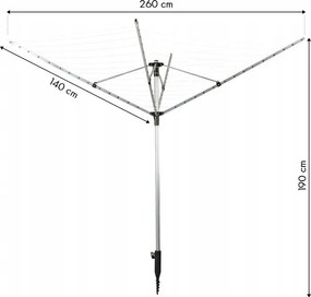 Uscător de rufe de grădină
