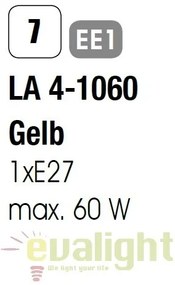 Veioza birou / Lampa cu clip Nemo Job LA 4-1060 gelb OR