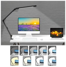 Lampă LED tactilă dimabilă de masă LED/12W/230V 3000-6500K CRI 92 negru