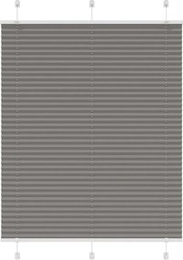 vidaXL Jaluzea plisată Antracit 110x100 cm Lățime țesătură 109,4 cm