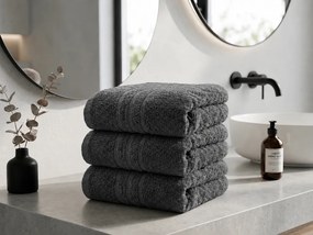 Prosop de maini Classic 50 x 100 cm gri Inchis, 100% bumbac