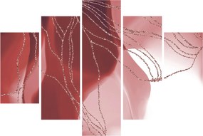 Tablou - Floare abstractă roșie N⁰1 (150x105 cm)