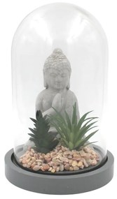 Glob decorativ sticlă cu Buddha 21cm