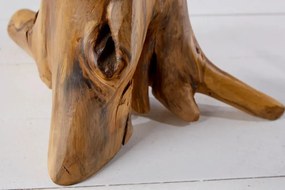 Masuta din lemn de tec Nature Root 40cm A-38237 VC