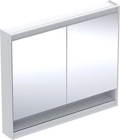 Dulap cu oglinda si nisa Geberit One ComfortLight 105 cm alb