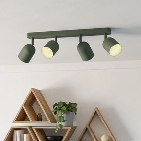 Eglo 44135 - Corp de iluminat cu spoturi TILSTON, 4xE14/40W/230V, verde