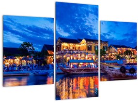 Tablou - Orașul de noapte Hoi An, Vietnam (90x60 cm)