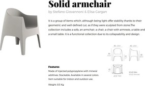 Set de 4 Scaune moderne de exterior / interior design premium SOLID ARMCHAIR 55027 Vondom