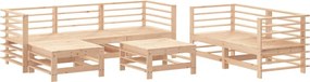 vidaXL Set mobilier de grădină, 7 piese, lemn masiv de pin