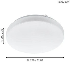 Eglo 97871 - LED Plafonieră FRANIA LED/11,5W/230V