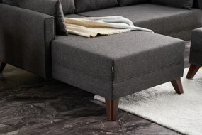 Canapea extensibilă de colț Bella Mini Corner Sofa Left - Anthracite