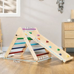 AIYAPLAY Joc de Cățărare pentru Copii 18-48 Luni, Multicolor | Aosom Romania