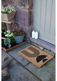 Covoraș de intrare din fibre de nucă de cocos 40x60 cm Half Moon – Artsy Doormats