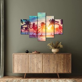 Tablou - Apus de soare tropical (150x105 cm)