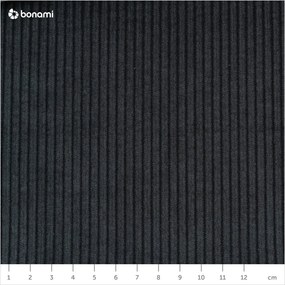 Canapea variabilă cu tapițerie din catifea reiată Karup Design Folk Raw/Charcoal