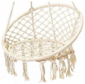 Leagan copii si bebelusi pentru interior si exterior Novokids™ Round Textile Swing, Suspendabil, 0+ ani, Pozitie somn, Maxim 120 kg, Pentru casa si