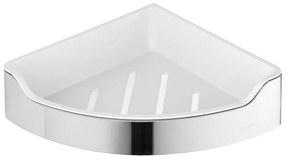 Raft de colț pentru duș Aqualine SAMBA 21,8x30 cm crom lucios