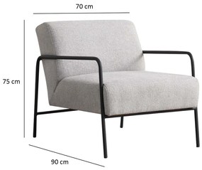 Eti Bergere Fotoliu gri