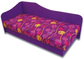 Pat de o persoană (canapea) 80 cm Lady 87 (violet 49 + Ikarus 43) (S). 793117