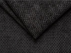 Pat matrimonial negru tapițat fără tăblie 160x200 cm Whale – Micadoni