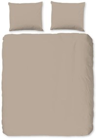 Lenjerie de pat maro din flanelă pentru pat dublu/extinsă 200x220 cm – Good Morning