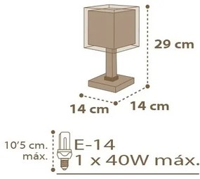 Dalber D-63391 - Veioză copii GOOD NIGHT 1xE14/40W/230V