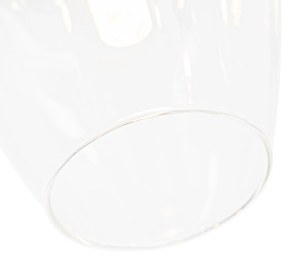 Plafoniera clasică aurie cu sticlă 9 lumini - Elien