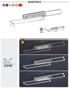 Plafoniera LED moderna Demetrius