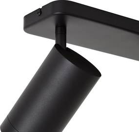 Plafonieră modernă neagră cu 2 lumini GU10 70mm - Jeana Luxe