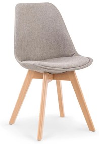 Scaun textil K303 gri deschis - H 83 cm