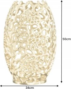 Vaza, Vas decorativ realizat manual Abstract Leaf 50cm