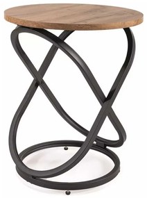 Măsuță de cafea Eos IV, stejar artisan / negru