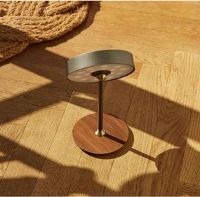 Halo Design 745791 – Lampă LED reîncărcabilă cu dimmer ON THE MOVE, LED/2,5W/4000 mAh, gri/lemn