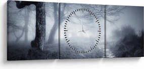 Tablou - Drum pin ceață (cu ceas) (90x30 cm)