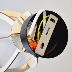 Lustră aplicată LANDO 1xE27/15W/230V fag