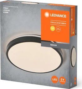 Plafonieră LED Ledvance ORBIS BERLIN LED/24W/230V negru