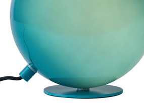 Lampă de masă retro albastră cu sticlă - Mabel
