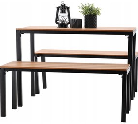 Set mobilier de grădină Garden brown, 3 buc