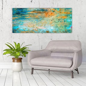 Tablou - Abstract albastru (120x50 cm)