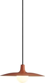 Lampă suspendată retro portocalie pentru sistem de șină monofazat - Slimline Panzi