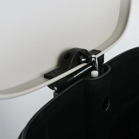 Coș de gunoi cu pedală soft-close Spirella Akira 50 l, alb mat, 50 l