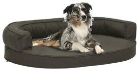 vidaXL Saltea ergonomică pat de câini, gri închis, 75x53 cm, aspect in