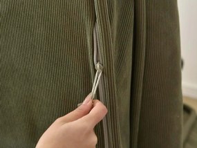 Fotoliu relaxant reglabil LAZY SOFA, verde