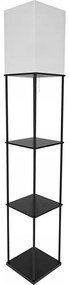 Lampă de podea cu polițe 1xE27/40W/230V negru/alb