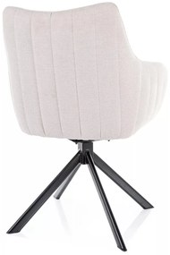 Scaun rotativ Azalia bej deschis/negru Brego22