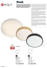 Plafonieră LED KNOB LED/24W/230V 3000K-6500K 30 cm albă Redo 05-928
