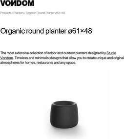 Ghiveci plante design decorativ exterior/interior Organic round 61x48cm