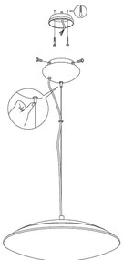 Eglo 97812 - Lustr LED RGB dimabil FRATTINA-C 1xLED/27W/230V pe cablu