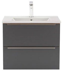 Dulap inferior Vario Trim 60 cu lavoar stejar-antracit