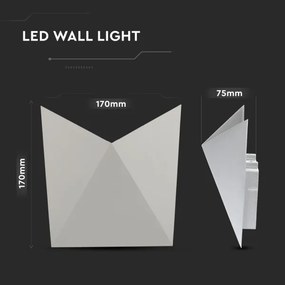 Aplică LED de exterior LED/5W/230V 3000K IP65 gri